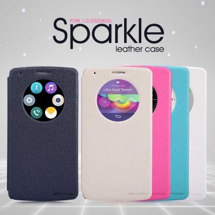 Чехол (книжка) Nillkin Sparkle для LG G3 D855
