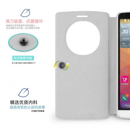 Чехол (книжка) MOFI для LG G3 D855 (с окошком)