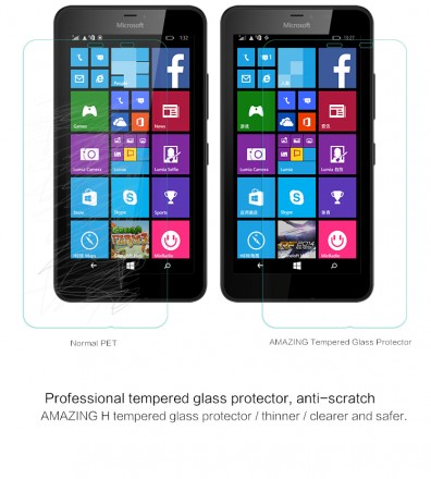 Защитное стекло Nillkin Anti-Explosion (H) для Microsoft Lumia 640 XL