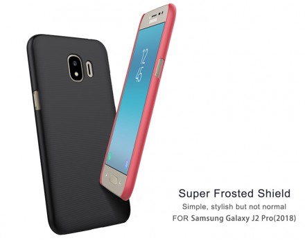Пластиковая накладка Nillkin Super Frosted для Samsung Galaxy J2 Pro 2018 J250 (+ пленка на экран)