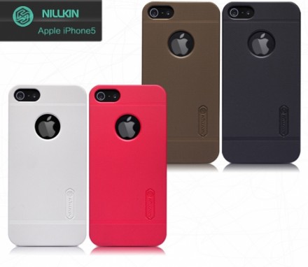Пластиковая накладка Nillkin Super Frosted для iPhone 4 / 4S (+ пленка на экран)