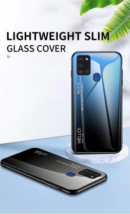 ТПУ чехол Color Glass для Samsung Galaxy A21s A217F