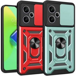 TPU+PC чехол Gate Ring Plaza (с защитой камеры) для Xiaomi Poco M6 4G