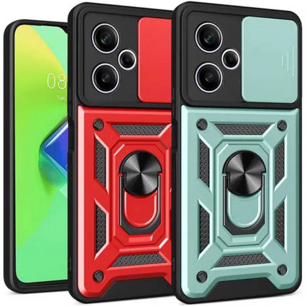 TPU+PC чехол Gate Ring Plaza (с защитой камеры) для Xiaomi Poco M6 4G