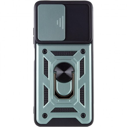 TPU+PC чехол Gate Ring Plaza (с защитой камеры) для Xiaomi Poco M6 4G