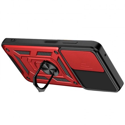 TPU+PC чехол Gate Ring Plaza (с защитой камеры) для Xiaomi Poco M6 4G