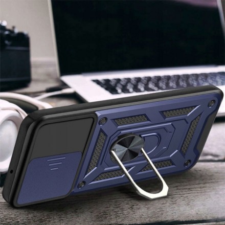 TPU+PC чехол Gate Ring Plaza (с защитой камеры) для Xiaomi Poco M6 4G