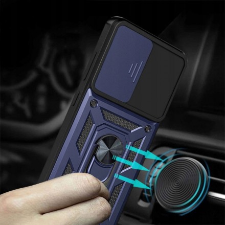 TPU+PC чехол Gate Ring Plaza (с защитой камеры) для Xiaomi Poco M6 4G