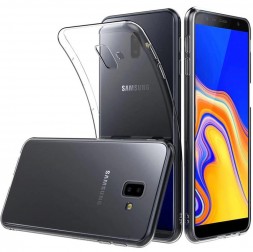 Ультратонкая ТПУ накладка Crystal для Samsung J610 Galaxy J6 Plus 2018 (прозрачная)