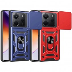 TPU+PC чехол Gate Ring Plaza (с защитой камеры) для Xiaomi Redmi Note 14 4G