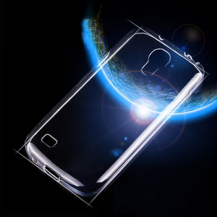 Ультратонкая ТПУ накладка Crystal для Samsung i9192 Galaxy S4 Mini Duos (прозрачная)