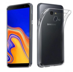 Ультратонкая ТПУ накладка Crystal для Samsung J415 Galaxy J4 Plus 2018 (прозрачная)