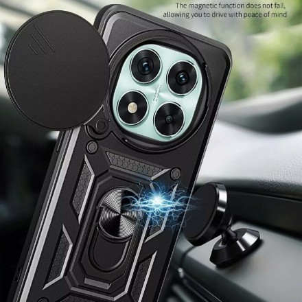 TPU+PC чехол Gate Ring Plaza (с защитой камеры) для Xiaomi Redmi Note 14 Pro 4G