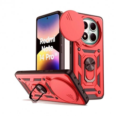 TPU+PC чехол Gate Ring Plaza (с защитой камеры) для Xiaomi Redmi Note 14 Pro 4G