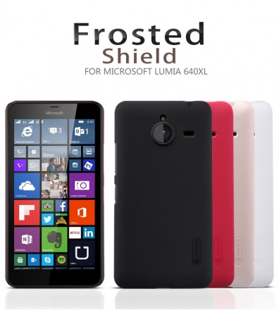 Пластиковая накладка Nillkin Super Frosted для Microsoft Lumia 640 XL (+ пленка на экран)