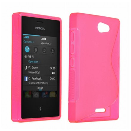 ТПУ накладка S-line для Nokia Asha 502