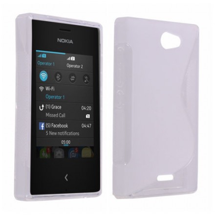 ТПУ накладка S-line для Nokia Asha 502