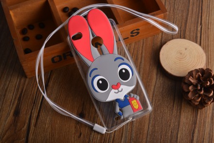 ТПУ накладка Зверополис Rabbit для Xiaomi Redmi 3