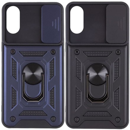 TPU+PC чехол Gate Ring Plaza (с защитой камеры) для Samsung Galaxy A03 Core