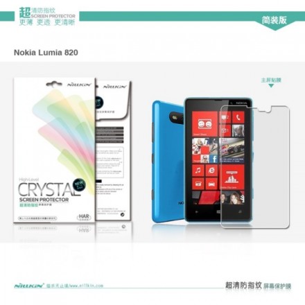 Защитная пленка на экран Nokia Lumia 820 Nillkin Crystal