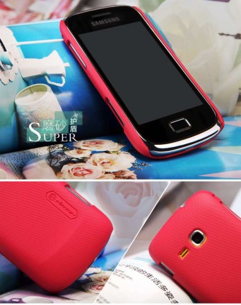 Пластиковая накладка Nillkin Super Frosted для Samsung S6500 Galaxy mini 2 (+ пленка на экран)