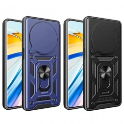 TPU+PC чехол Gate Ring Plaza (с защитой камеры) для Xiaomi Redmi 14C