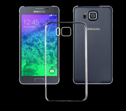 Ультратонкая ТПУ накладка Crystal для Samsung G850F Galaxy Alpha (прозрачная)