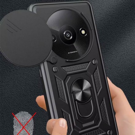 TPU+PC чехол Gate Ring Plaza (с защитой камеры) для Xiaomi Redmi A3