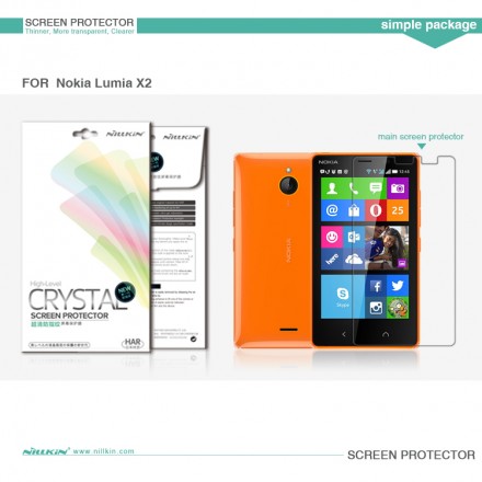 Защитная пленка на экран Nokia X2 Nillkin Crystal